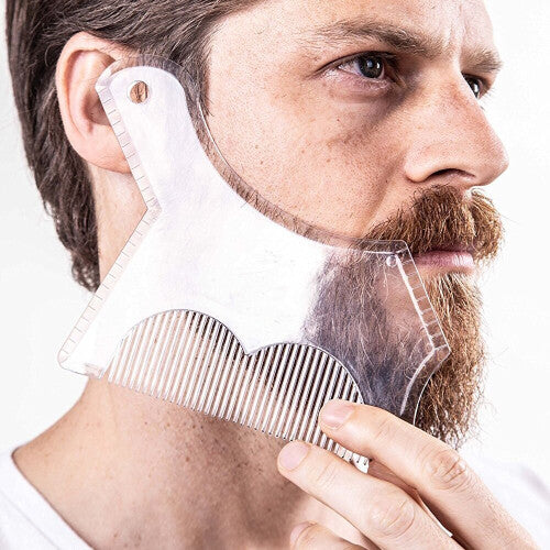 (#1) Beard Shaping Trimming Shaving Stencil Full-Size Comb Line Up Styling Tool