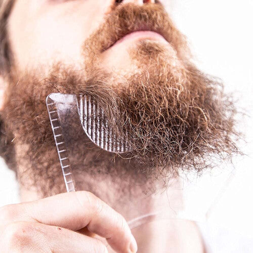 (#1) Beard Shaping Trimming Shaving Stencil Full-Size Comb Line Up Styling Tool