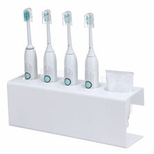 (1 Toothbrush Holder) 1PCS Wall Mounted Electric Toothbrush Holder Toothpaste Holder Bathroom Organizer Detachable Bathroom Storage Caddy