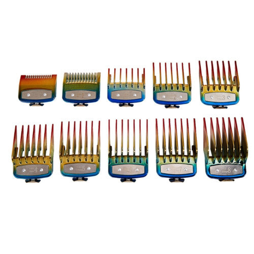 10 Pcs Universal Hair Clipper Limit Comb Guide Attachment Barber Replacement