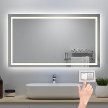 (1000x800mm) LED Bathroom Mirror with 3 Color Light Demister