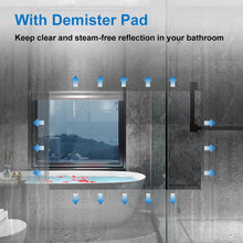 (1000x800mm) LED Bathroom Mirror with 3 Color Light Demister