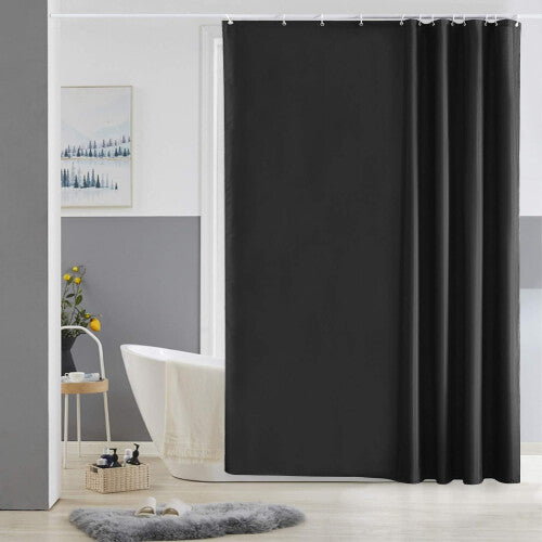 (100x180cm) Anti-Mildew Shower Curtain Waterproof Bathroom Curtains with Metal Eyelets and Plastic Hooks