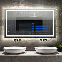 (1200x700mm) Large LED Bathroom Mirrors with Lights Demister