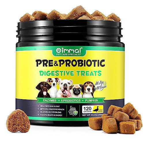 120pcs Probiotics for Dogs,Dog Probiotics for Gut Health,Immunity Health, Seasonal Allergies, Upset Stomach Relief for Small, Medium and Large