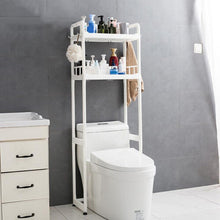 1/2/3 Tier Over Toilet Storage Rack Bathroom Space Saver Towel PP Home Organizer