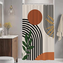 (150x180m) Boho Shower Curtain Polyester Bathroom Curtains Modern Washable