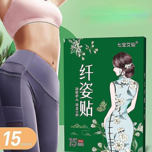 15pcs Weight Loss Slim Patch Hot Anti Cellulite Body Shaping Plaster Warmwood Navel Sticker Slimming Product Fat Burning