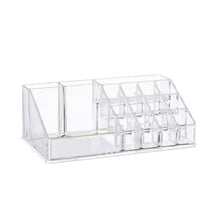 16 Compartment Cosmetics Organiser, Clear