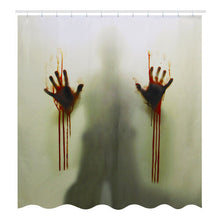 180x180cm Bloody Hands Bathroom Waterproof Shower Curtain Non-slip Mats Bath Carpets Toilet Cover Floor Mat Halloween Gift