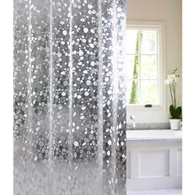 (180x180cm) Cobblestone Shower Curtain Waterproof Washable Anti-Mould Bathroom Curtain