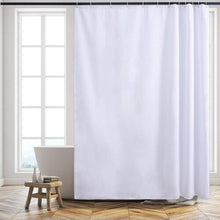 (180x180cm) Waffle Shower Curtain Polyester White Shower Curtains Anti Mould Waterproof