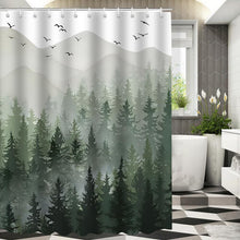 (180x180cm) Waterproof Shower Curtain Polyester Bath Curtain Decoration Bathroom Curtains