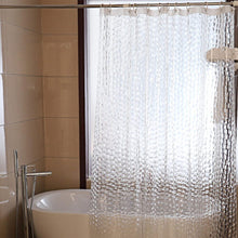 (180x200cm) Transparent Peva Shower Curtain Waterproof Washable Anti-Mould Bathroom Curtain