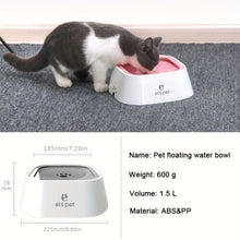 (1pcs Blue) Dog Bowl Slow Water Feeder No-Spill Pet Water Bowl Slow Feeder Dish