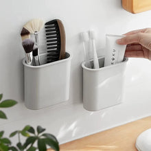 2 Pack Bathroom Wall Mounted Toothbrush Holder - Gray