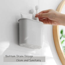 2 Pack Bathroom Wall Mounted Toothbrush Holder - Gray