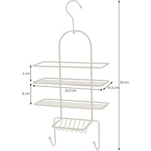 2 Tier Hanging Shower Caddy Organiser - Chrome