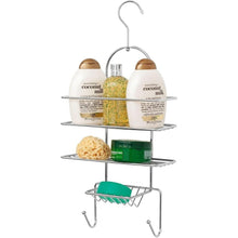 2 Tier Hanging Shower Caddy Organiser - Chrome