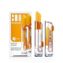 '- 2 x Nourishing Lip Balms with Sea Buckthorn Oil and Sweet Orange Oil - Protector and Antioxidant - Lip Regeneration - Transparent Balm FOR MEN AND