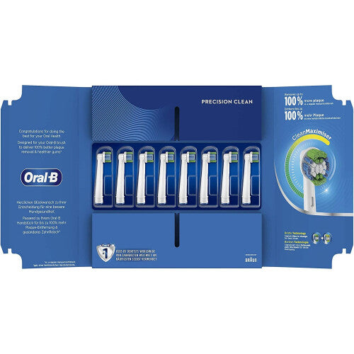 2 X Oral B Precision Clean Replacement Toothbrush Head - 4pk