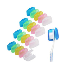 20 Pack Travel Toothbrush Head Covers, V-TOP Portable Toothbrush Caps Case Protector for Home and Outdoor (Plastic)