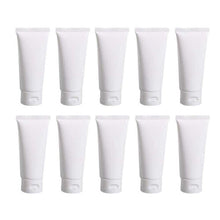 20PCS 100ml Empty Refill White Plastic Cosmetic Lotion Tubes Bottles Shampoo Facial Cleanser Makeup Sample Soft Container Tube Bottle Vial Jar Pot