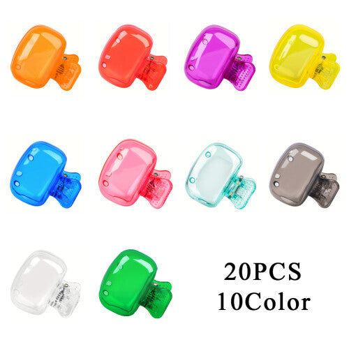 20PCS Toothbrush Head Covers Protector Cap Brush Pod Case Protective Portable Plastic Clip For Home Travel Hiking Camping