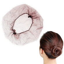 25 Brown Hair Nets, Invisible Hair Nets, Stretch Hair Nets, 50cm