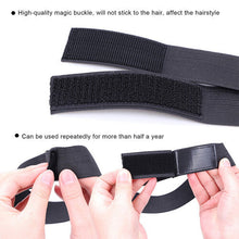 (2.5cm) 2.5/3/3.5/4cm Wig Band Fastener Tape Design Adjustable Black Wig Elastic Head Edges Grip Band for Women