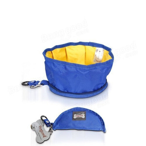 2PCS  Collapsible Waterproof Pet dog Bowl Portable Travel Bowl Foldable Expandable Cup Dish for Pet