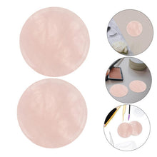 2PCS Eyelash Jade Stones Eyelash Extension Glue Pallet Holder Round Pallet Nail Pallet Eyelash Extensions Tool