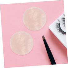 2PCS Eyelash Jade Stones Eyelash Extension Glue Pallet Holder Round Pallet Nail Pallet Eyelash Extensions Tool