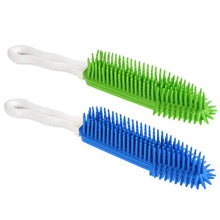 2Pcs Pet Hair Remove Brush, Best Car & Auto Detailing Brush Portable Dogs Cats Hair&Lint Remover Brush (Blue and Green)