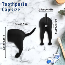 2Pcs Pooping Toothpaste Cap, Funny Pooping Dog Butt Toothpaste Topper, Creative Toothpaste Dispenser, Portable Dust Proof Reusable Toothpaste Squeezer