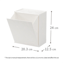 2pcs Square Wall-Hung Storage Box Paper Towel Garbage Bag