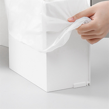 2pcs Square Wall-Hung Storage Box Paper Towel Garbage Bag