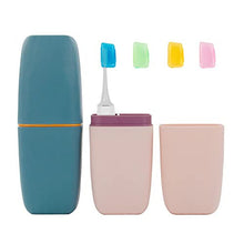 2Pcs Toothbrush Travel Case, Portable Travel Toothbrush Holder, Travel Toothbrush and Toothpaste Storage Case with Toothbrush Covers for Home Travel