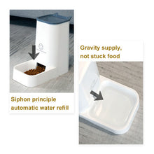 2x 3.8L Automatic Pet Dog Cat Food Drink Dispenser Feeder Water Bowl