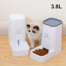 2x 3.8L Automatic Pet Dog Cat Food Drink Dispenser Feeder Water Bowl