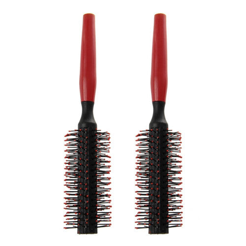 2X Professional Wavy Curly Hair Brush Comb Hair Care Pin Cushion Roll Round Comb