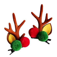 (3) 2Pcs/Set Cute Christmas Elk Antlers Hairpin Lovely Ornament Hair Clip Gifts