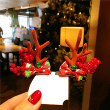 (3) 2Pcs/Set Cute Christmas Elk Antlers Hairpin Lovely Ornament Hair Clip Gifts