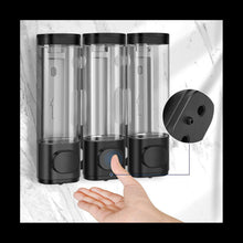 3-In-1 Room Wall Mounted Bathroom Shower Pump Dispenser and Organizer - Can Be Used for Shampoo,Conditioner,A