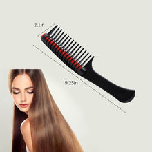 3-Pack Curling Combs, Anti-splice Combs with Rollers - Black Red