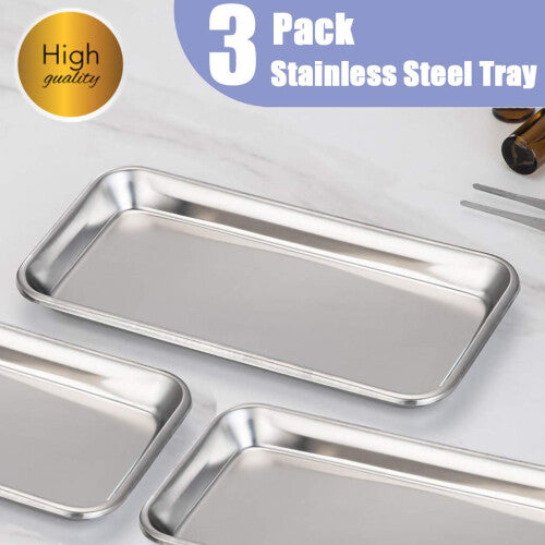 3 Pack Professional Medical Surgical Stainless Steel Dental Procedure