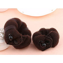 3 Pcs Magic Hair Styling Stylers,Hair Donut Bun Ring Styler Maker,1 Large and 2 Small,Used for Lady and Girls,Brown