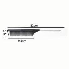 3 Pcs Tail Comb Professional Salon Hairdressing Anti-Static and Heat Resistant Rat Pin Tail Hair Comb with Stainless Steel Handle, Fine Tooth Com