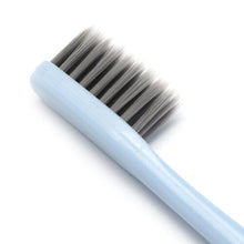 30PCS Durable And Portable Blue Soft Wheat Straw Charcoal Toothbrush Comfortable Handle