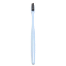 30PCS Durable And Portable Blue Soft Wheat Straw Charcoal Toothbrush Comfortable Handle